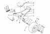 Toro 72081 (246-H) - 246-H Yard Tractor, 1993 (3900001-3999999) Listas de piezas de repuesto y dibujos FRONT AXLE ASSEMBLY