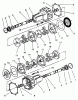 Toro 72081 (246-H) - 246-H Yard Tractor, 1993 (3900001-3999999) Listas de piezas de repuesto y dibujos TRANSMISSION EATON MODEL 751-045 #2