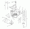 Toro 72084 (266-H) - 266-H Yard Tractor, 1995 (5900001-5999999) Listas de piezas de repuesto y dibujos CRANKCASE KOHLER ENGINE CV16S-PS61514