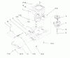 Toro 72084 (266-H) - 266-H Yard Tractor, 1995 (5900001-5999999) Listas de piezas de repuesto y dibujos TWIN CYLINDER ENGINE, MUFFLER, AND P.T.O.