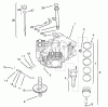 Toro 72104 (267-H) - 267-H Lawn and Garden Tractor, 1997 (7900001-7999999) Listas de piezas de repuesto y dibujos CRANKCASE