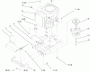 Toro 72104 (267-H) - 267-H Lawn and Garden Tractor, 1997 (7900001-7999999) Listas de piezas de repuesto y dibujos TWIN CYLINDER ENGINE, MUFFLER, AND P.T.O.