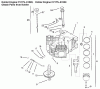 Toro 72105 (268-H) - 268-H Lawn and Garden Tractor, 1999 (9900001-9999999) Listas de piezas de repuesto y dibujos CRANKCASE