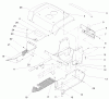 Toro 72087 (268-H) - 268-H Lawn and Garden Tractor, 2000 (200000001-200999999) Listas de piezas de repuesto y dibujos FENDER & FOOTREST ASSEMBLY