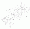 Toro 72087 (268-H) - 268-H Lawn and Garden Tractor, 2000 (200000001-200999999) Listas de piezas de repuesto y dibujos FRAME ASSEMBLY