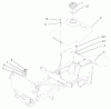 Toro 72087 (268-H) - 268-H Lawn and Garden Tractor, 2001 (210000001-210999999) Spareparts FUEL TANK ASSEMBLY