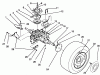 Toro 72101 (246-H) - 246-H Yard Tractor, 1993 (3900001-3999999) Spareparts REAR WHEEL AND TRANSMISSION ASSEMBLY