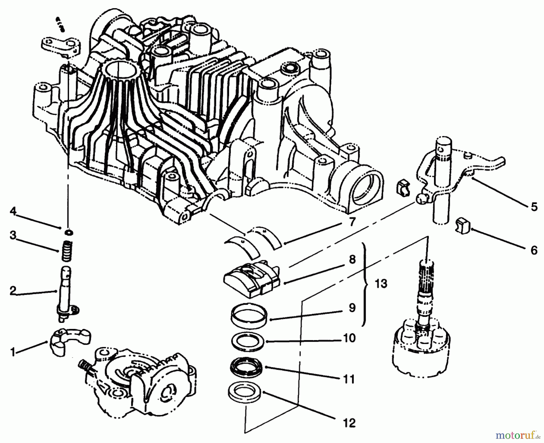  Toro Neu Mowers, Lawn & Garden Tractor Seite 1 72102 (269-H) - Toro 269-H Lawn and Garden Tractor, 1996 (6900001-6999999) RANGE SHIFT