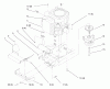 Toro 72102 (269-H) - 269-H Lawn and Garden Tractor, 1998 (8900001-8900399) Listas de piezas de repuesto y dibujos TWIN CYLINDER ENGINE, MUFFLER, AND P.T.O.