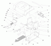 Toro 72108 (270-H) - 270-H Lawn and Garden Tractor, 2000 (200000001-200999999) Listas de piezas de repuesto y dibujos FENDER & FOOTREST ASSEMBLY