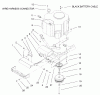 Toro 72116 (270-HE) - 270-HE Lawn and Garden Tractor, 2002 (220000001-220999999) Listas de piezas de repuesto y dibujos TWIN CYLINDER ENGINE, MUFFLER AND PTO ASSEMBLY