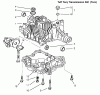 Toro 72110 (270-H) - 270-H Lawn and Garden Tractor, 1996 (6900001-6999999) Listas de piezas de repuesto y dibujos TRANSAXLE CASE