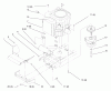 Toro 72110 (270-H) - 270-H Lawn and Garden Tractor, 1998 (8900001-8900599) Listas de piezas de repuesto y dibujos TWIN CYLINDER ENGINE, MUFFLER, AND P.T.O.