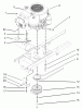 Toro 72200 (416XT) - 416XT Garden Tractor, 2003 (230000001-230999999) Listas de piezas de repuesto y dibujos SINGLE CYLINDER ENGINE, MUFFLER AND PTO ASSEMBLY