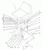 Toro 72200 (416XT) - 416XT Garden Tractor, 2004 (240000001-240999999) Spareparts SEAT ASSEMBLY
