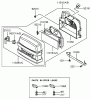 Toro 72201 (417XT) - 417XT Garden Tractor, 2004 (240000001-240999999) Listas de piezas de repuesto y dibujos AIR FILTER/MUFFLER ASSEMBLY KAWASAKI FH541V-BS04