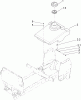 Toro 72201 (417XT) - 417XT Garden Tractor, 2004 (240000001-240999999) Listas de piezas de repuesto y dibujos FUEL TANK ASSEMBLY