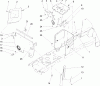 Toro 72201 (417XT) - 417XT Garden Tractor, 2004 (240000001-240999999) Listas de piezas de repuesto y dibujos HOODSTAND AND FIREWALL ASSEMBLY