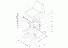 Toro 72201 (417XT) - 417XT Garden Tractor, 2004 (240000001-240999999) Spareparts SEAT ASSEMBLY