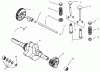 Toro 73363 (312-8) - 312-8 Garden Tractor, 1997 (7900001-7999999) Listas de piezas de repuesto y dibujos CAMSHAFT, CRANKSHAFT AND VALVES
