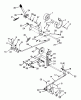 Toro 73380 (312-8) - 312-8 Garden Tractor, 1993 (3900001-3999999) Spareparts CLUTCH, BRAKE AND SPEED CONTROL LINKAGE
