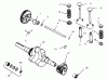 Toro 73400 (314-8) - 314-8 Garden Tractor, 1996 (SN 6900001-6999999) Listas de piezas de repuesto y dibujos CAMSHAFT, CRANKSHAFT AND VALVES