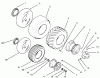 Toro 73400 (314-8) - 314-8 Garden Tractor, 1996 (SN 6900001-6999999) Listas de piezas de repuesto y dibujos WHEELS AND TIRES