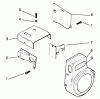 Toro 73401 (314-H) - 314-H Garden Tractor, 1993 (3900001-3999999) Spareparts BAFFLES AND SHROUDS