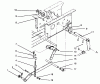 Toro 73401 (314-H) - 314-H Garden Tractor, 1995 (5900001-5900260) Listas de piezas de repuesto y dibujos HYDROSTATIC LIFT LINKAGE