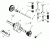 Toro 73401 (314-H) - 314-H Garden Tractor, 1996 (6900001-6999999) Listas de piezas de repuesto y dibujos CAMSHAFT, CRANKSHAFT AND VALVES