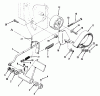 Toro 73401 (314-H) - 314-H Garden Tractor, 1996 (6900001-6999999) Listas de piezas de repuesto y dibujos CLUTCH, BRAKE AND SPEED CONTROL LINKAGE