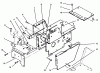 Toro 73401 (314-H) - 314-H Garden Tractor, 1996 (6900001-6999999) Listas de piezas de repuesto y dibujos HOOD STAND AND SUPPORTS