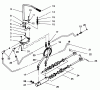 Toro 73401 (314-H) - 314-H Garden Tractor, 1996 (6900001-6999999) Listas de piezas de repuesto y dibujos HYDRAULIC CONTROL SYSTEM