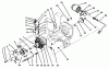Toro 73401 (314-H) - 314-H Garden Tractor, 1996 (6900001-6999999) Listas de piezas de repuesto y dibujos HYDROSTATIC TRANSMISSION