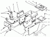 Toro 73420 (416-8) - 416-8 Garden Tractor, 1996 (6900001-6999999) Listas de piezas de repuesto y dibujos HOOD STAND AND SUPPORTS
