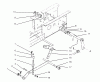 Toro 73421 (416-H) - 416-H Garden Tractor, 1995 (5900001-5901046) Listas de piezas de repuesto y dibujos HYDROSTATIC LIFT LINKAGE