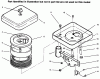 Toro 73422 (416-8) - 416-8 Garden Tractor, 1996 (6900001-6999999) Listas de piezas de repuesto y dibujos AIR CLEANER