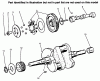 Toro 73422 (416-8) - 416-8 Garden Tractor, 1996 (6900001-6999999) Spareparts CAM & CRANKSHAFTS