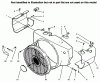 Toro 73422 (416-8) - 416-8 Garden Tractor, 1996 (6900001-6999999) Spareparts ENGINE HOUSING