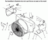 Toro 73422 (416-8) - 416-8 Garden Tractor, 1996 (6900001-6999999) Listas de piezas de repuesto y dibujos ENGINE HOUSING