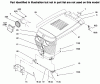 Toro 73422 (416-8) - 416-8 Garden Tractor, 1996 (6900001-6999999) Listas de piezas de repuesto y dibujos HOOD AND GRILLE