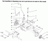Toro 73422 (416-8) - 416-8 Garden Tractor, 1996 (6900001-6999999) Spareparts TRANSMISSION