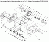 Toro 73422 (416-8) - 416-8 Garden Tractor, 1996 (6900001-6999999) Spareparts TRANSMISSION 8-SPEED 8 PINION #2