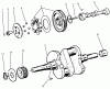 Toro 73423 (416-H) - 416-H Garden Tractor, 1997 (7900001-7999999) Spareparts CAM & CRANKSHAFTS