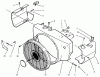 Toro 73423 (416-H) - 416-H Garden Tractor, 1997 (7900001-7999999) Spareparts ENGINE HOUSING
