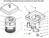 Toro 73441 (416-8) - 416-8 Garden Tractor, 1996 (69000001-69999999) Listas de piezas de repuesto y dibujos AIR CLEANER
