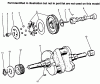 Toro 73441 (416-8) - 416-8 Garden Tractor, 1996 (69000001-69999999) Listas de piezas de repuesto y dibujos CAM & CRANKSHAFTS