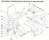 Toro 73441 (416-8) - 416-8 Garden Tractor, 1996 (69000001-69999999) Listas de piezas de repuesto y dibujos FENDER, SEAT