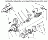 Toro 73441 (416-8) - 416-8 Garden Tractor, 1996 (69000001-69999999) Listas de piezas de repuesto y dibujos STARTER
