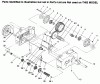 Toro 73441 (416-8) - 416-8 Garden Tractor, 1996 (69000001-69999999) Listas de piezas de repuesto y dibujos TRANSMISSION 8-SPEED 8 PINION #2